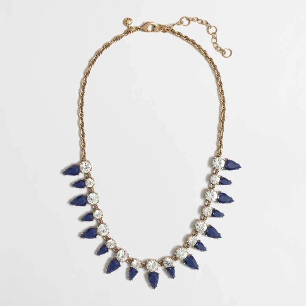 J. Crew Crystal Droplets Necklace